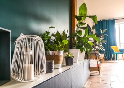 Inspiration déco vert tropical ©yenbui.fr